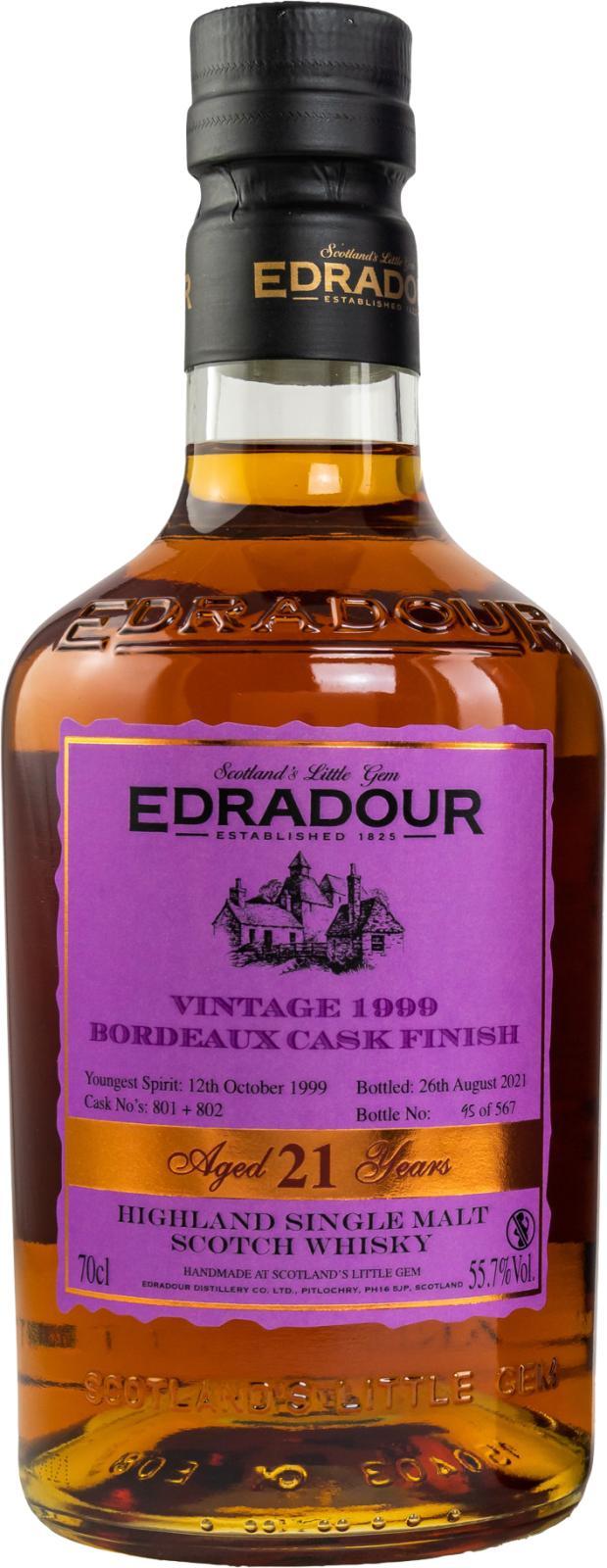 Edradour 1999  Bordeaux Cask Finish