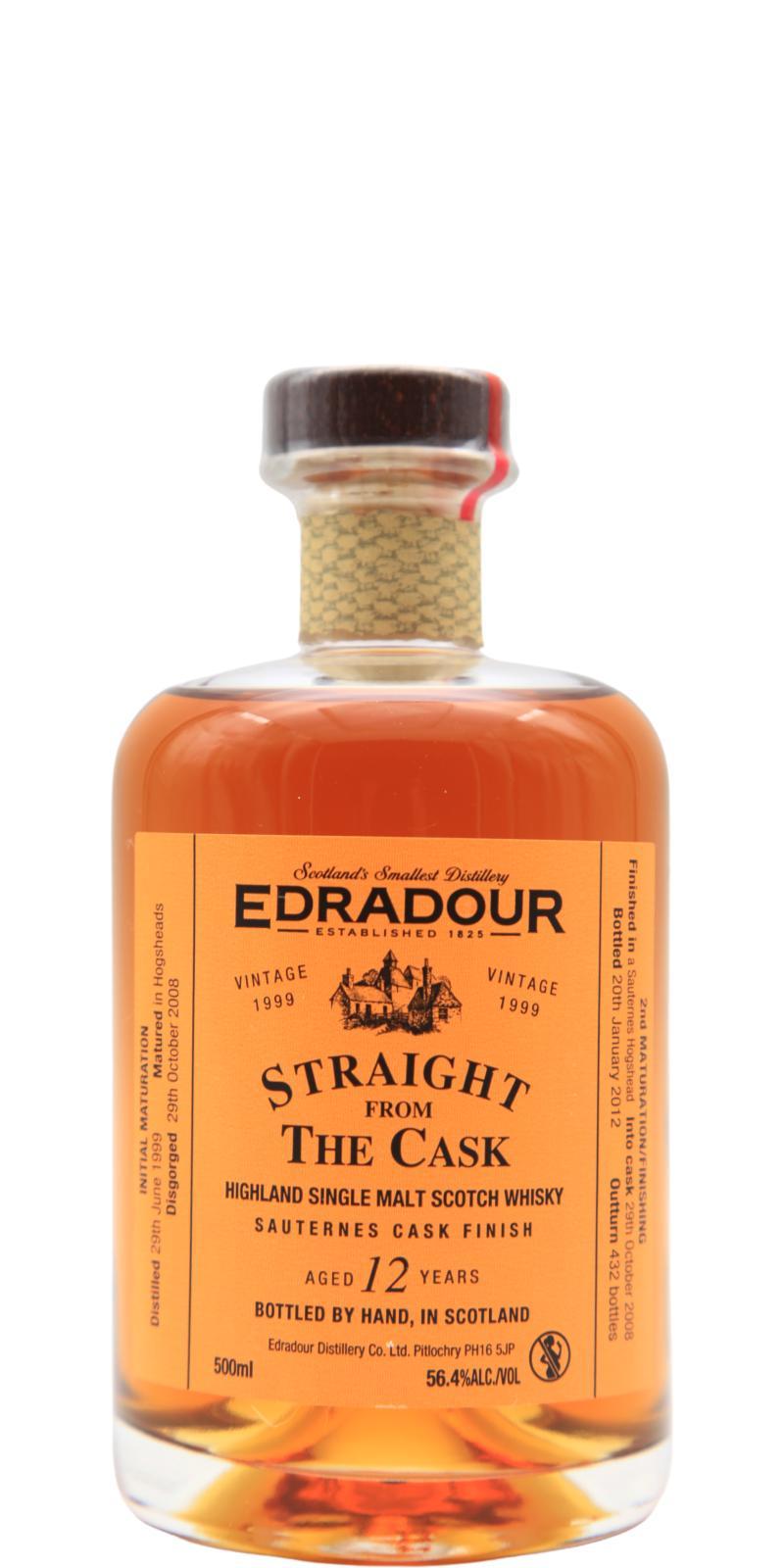 Edradour 1999  Straight From The Cask - Sauternes Cask Finish