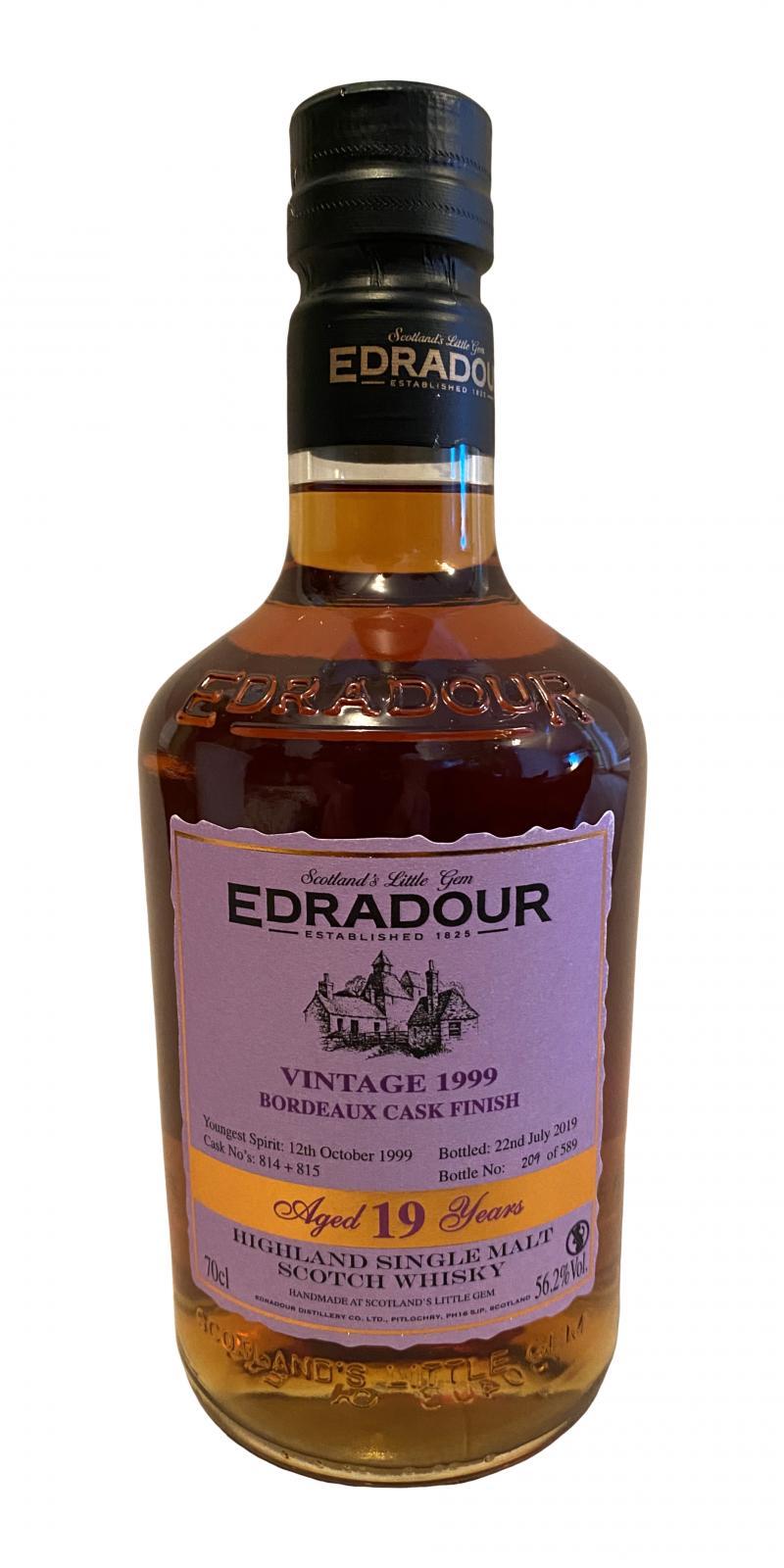 Edradour 1999  Vintage - Bordeaux Cask Finish