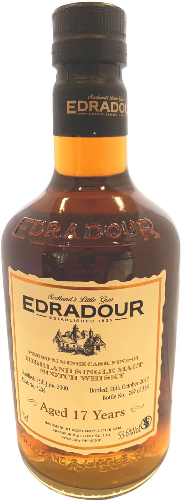 Edradour 2000  Pedro Ximénez Cask Finish