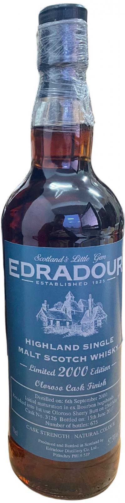 Edradour 2000  Limited 2000 Edition