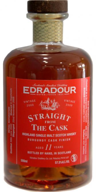 Edradour 2000  Straight From The Cask - Burgundy Cask Finish