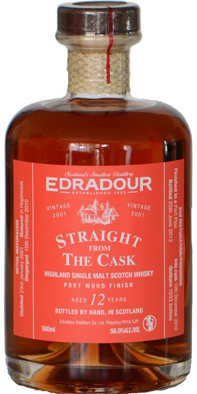 Edradour 2001  Straight From The Cask - Port Wood Finish