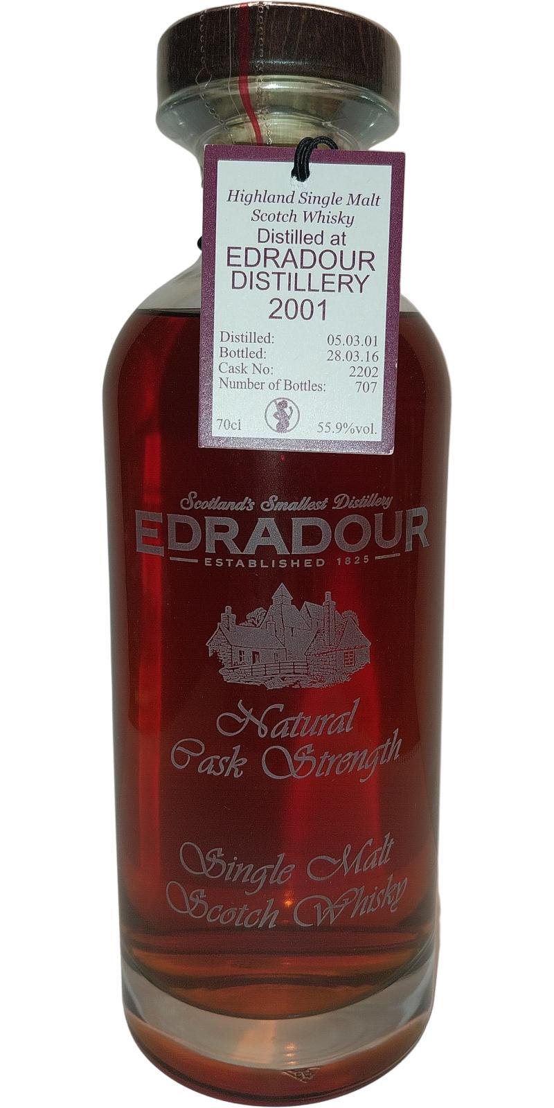 Edradour 2001  Natural Cask Strength