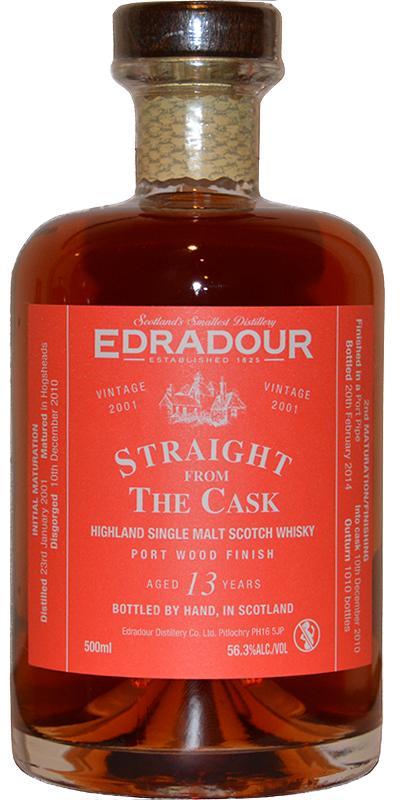 Edradour 2001  Straight From The Cask - Port Wood Finish