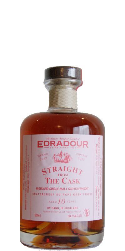 Edradour 2002  Straight From The Cask - Châteauneuf-du-Pape Cask Finish
