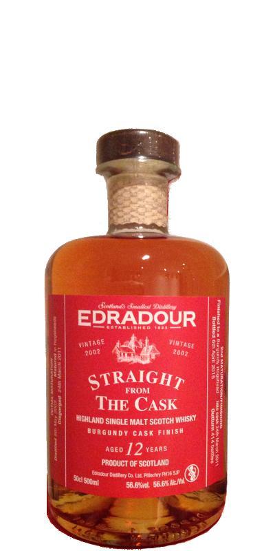 Edradour 2002  Straight From The Cask - Burgundy Cask Finish