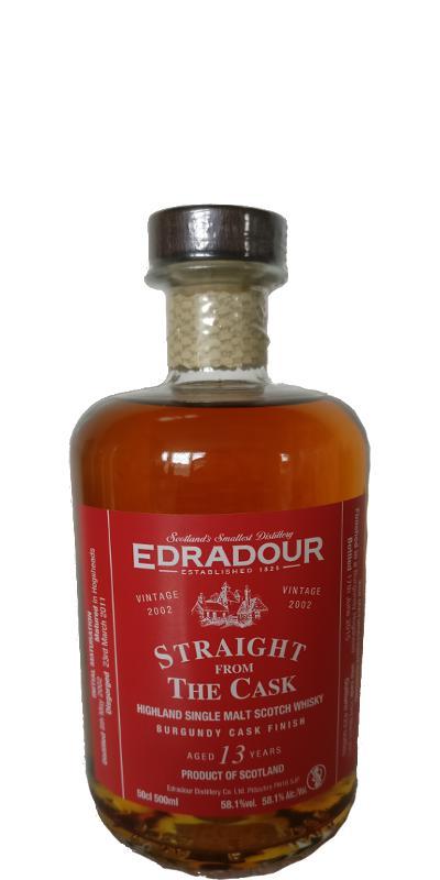 Edradour 2002  Straight From The Cask - Burgundy Cask Finish