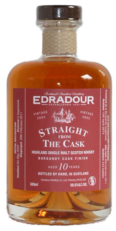 Edradour 2002  Straight From The Cask - Burgundy Cask Finish