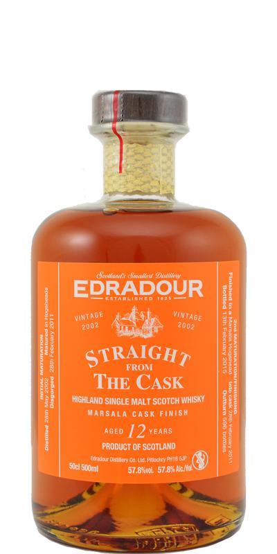 Edradour 2002  Straight From The Cask - Marsala Cask Finish