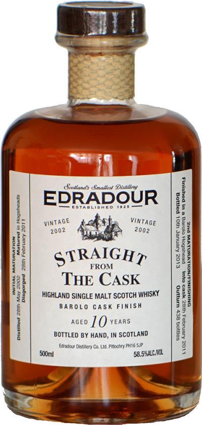 Edradour 2002  Straight From The Cask - Barolo Cask Finish