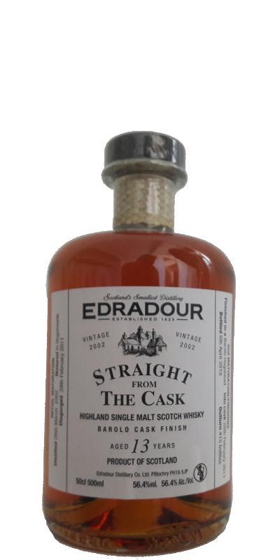 Edradour 2002  Straight From The Cask - Barolo Cask Finish