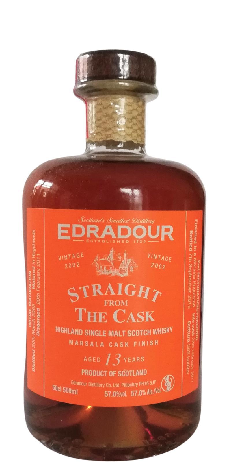 Edradour 2002  Straight From The Cask - Marsala Cask Finish