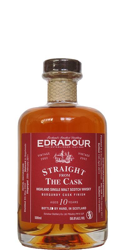 Edradour 2002  Straight From The Cask - Burgundy Cask Finish