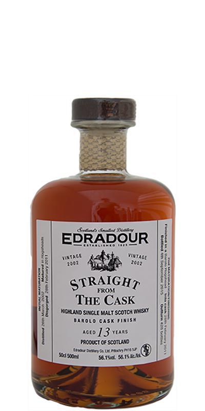 Edradour 2002  Straight From The Cask - Barolo Cask Finish