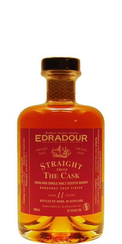 Edradour 2002  Straight From The Cask - Burgundy Cask Finish