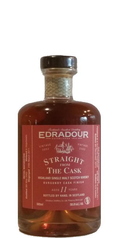 Edradour 2002  Straight From The Cask - Burgundy Cask Finish