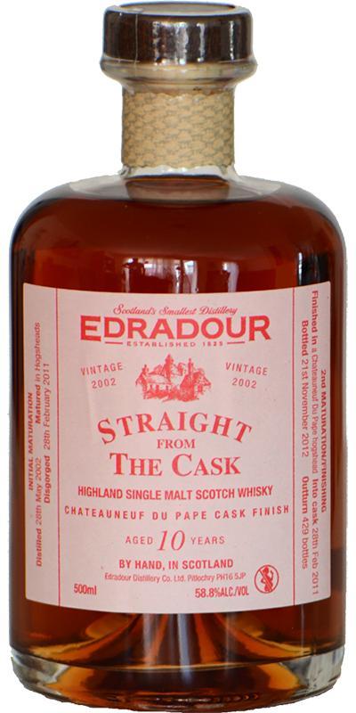 Edradour 2002  Straight From The Cask - Châteauneuf-du-Pape Cask Finish