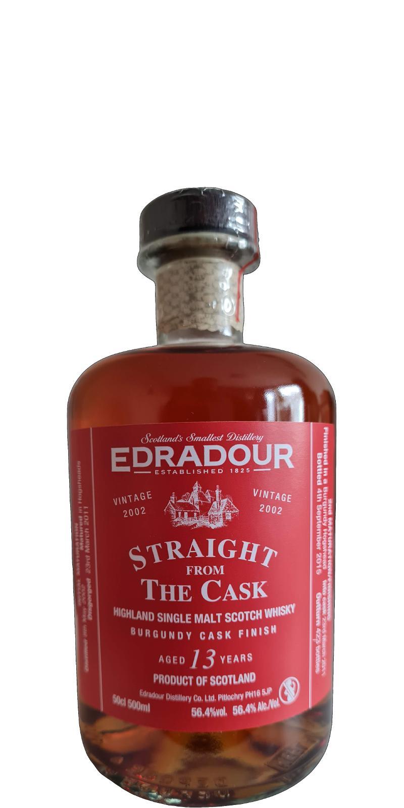 Edradour 2002  Straight From The Cask - Burgundy Cask Finish