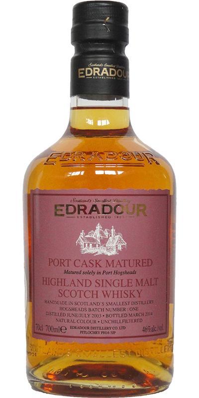 Edradour 2003  Port Cask Matured Batch No. 1