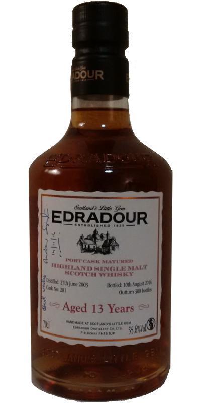 Edradour 2003  Port Cask Matured