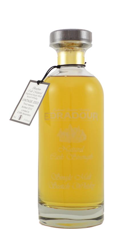 Edradour 2003  Natural Cask Strength - 3rd Release