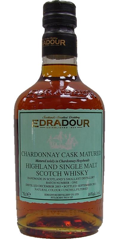Edradour 2003 Chardonnay Cask  Batch No. 1