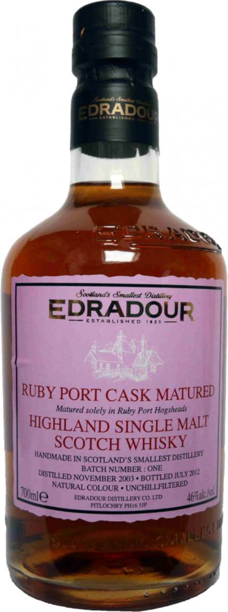 Edradour 2003 Port Cask  9th Release