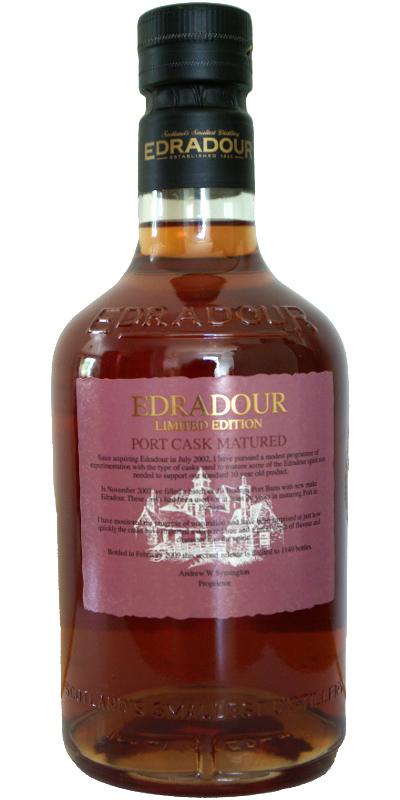 Edradour 2003 Port Cask  2nd Release