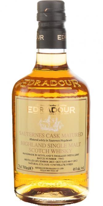 Edradour 2003 Sauternes Cask  Batch No. 2
