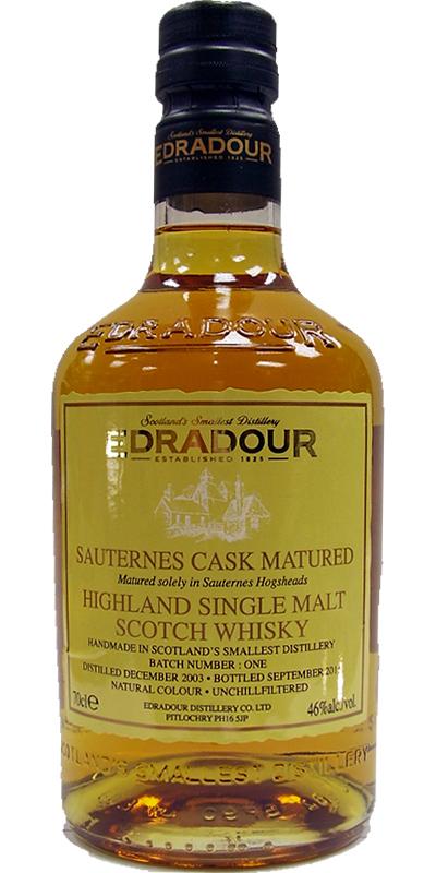 Edradour 2003 Sauternes Cask  Batch No. 1