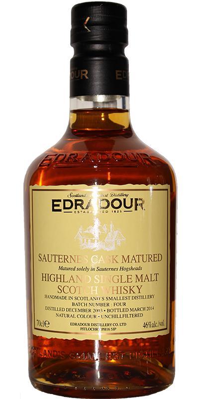 Edradour 2003 Sauternes Cask  Batch No. 4
