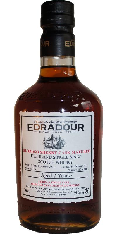 Edradour 2004  Oloroso Sherry Cask Matured