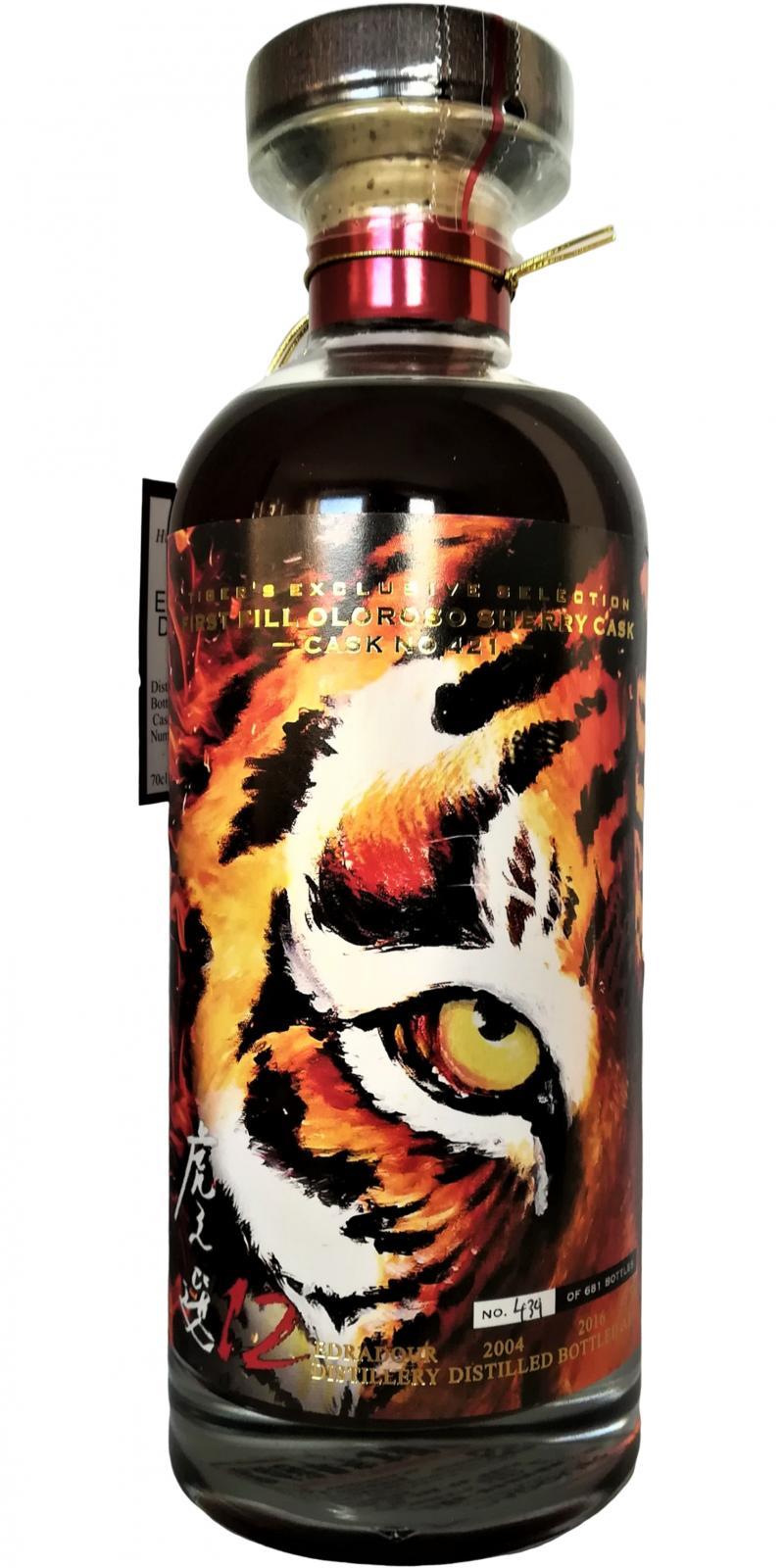Edradour 2004 Lightning Tiger’s Set Cask #421  Tiger's Tasting Club