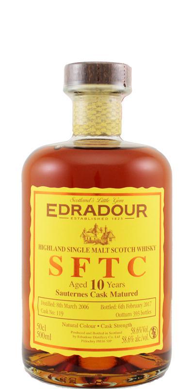 Edradour 2006  SFTC - Sauternes Cask Matured
