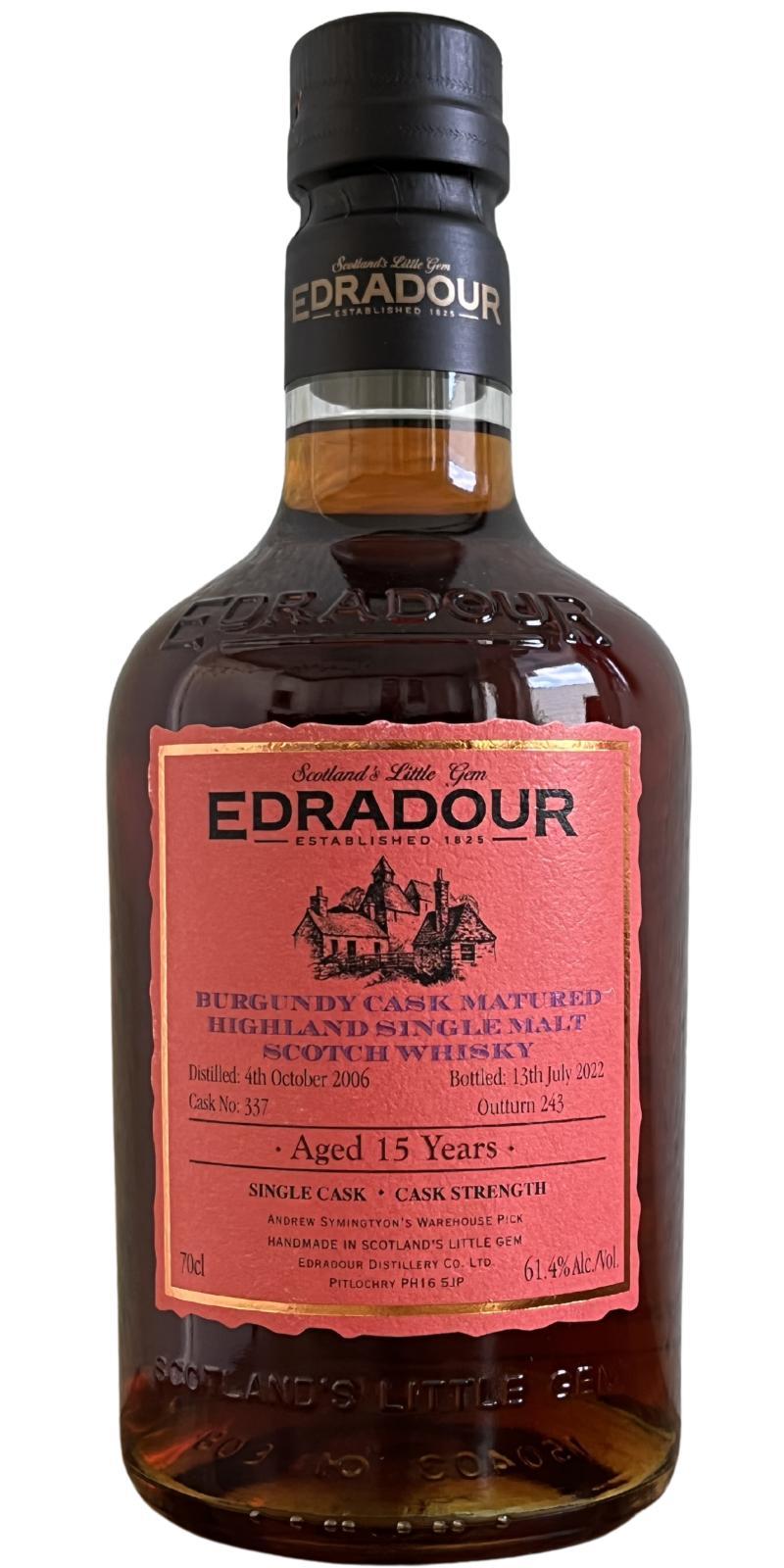 Edradour 2006  Burgundy Cask Matured