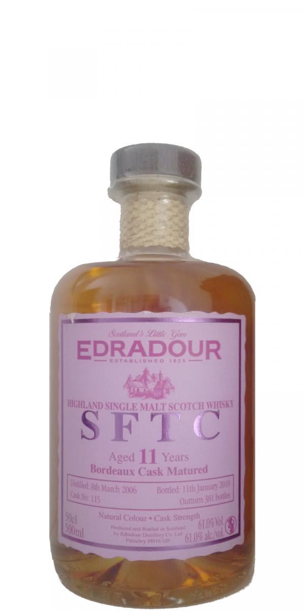Edradour 2006  SFTC - Bordeaux Cask Matured