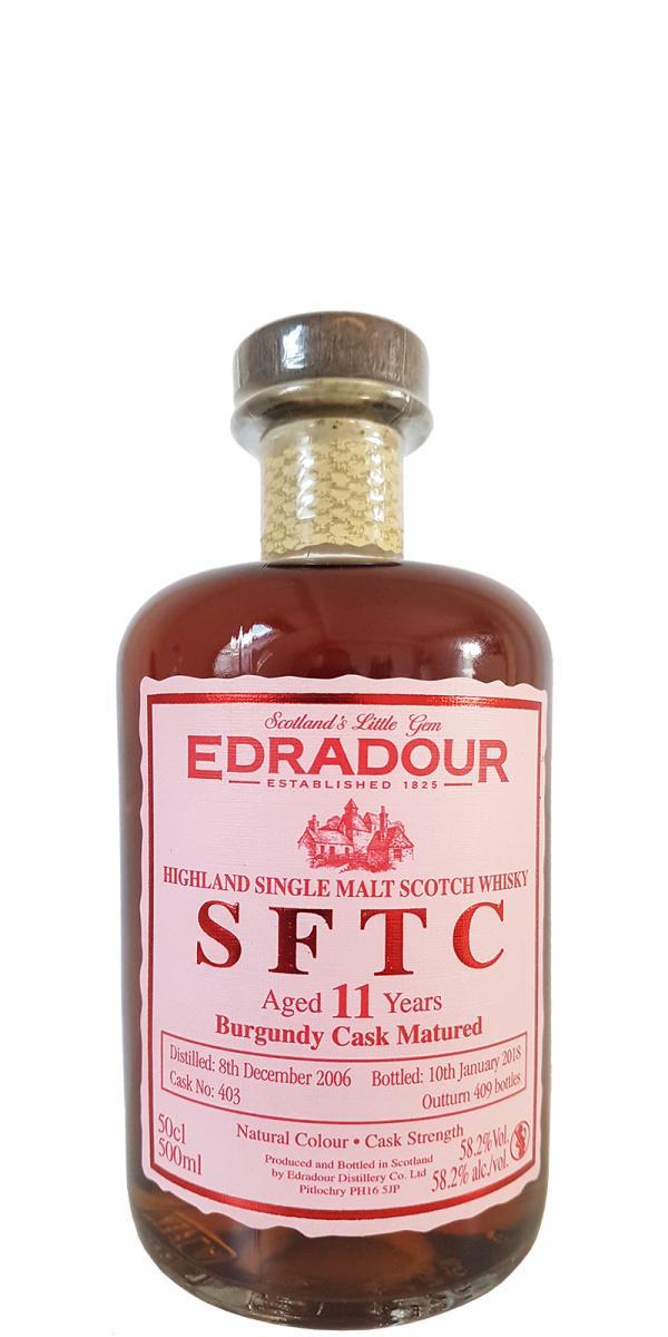 Edradour 2006  SFTC - Burgundy Cask Matured