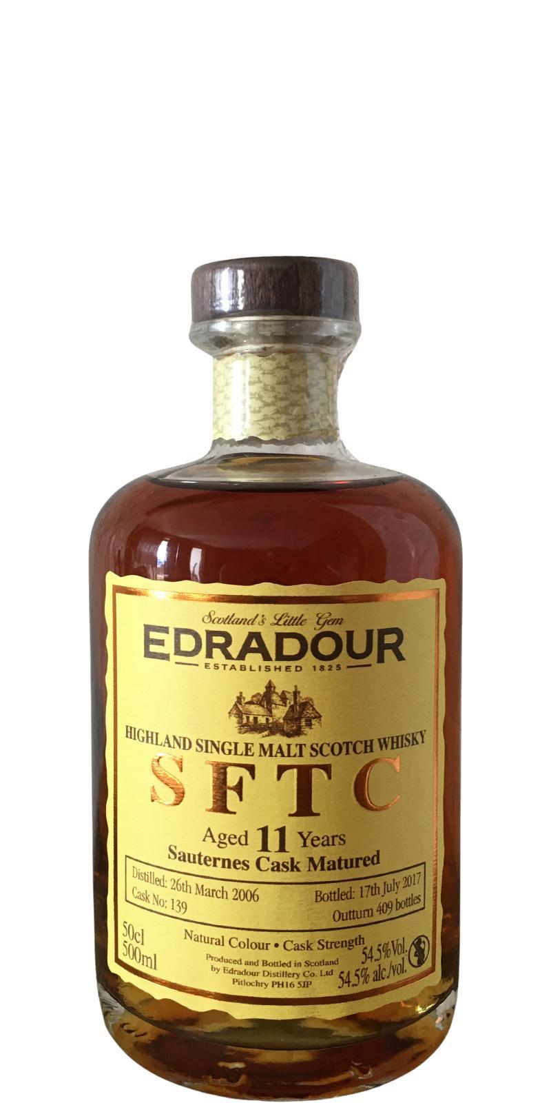 Edradour 2006  SFTC - Sauternes Cask Matured