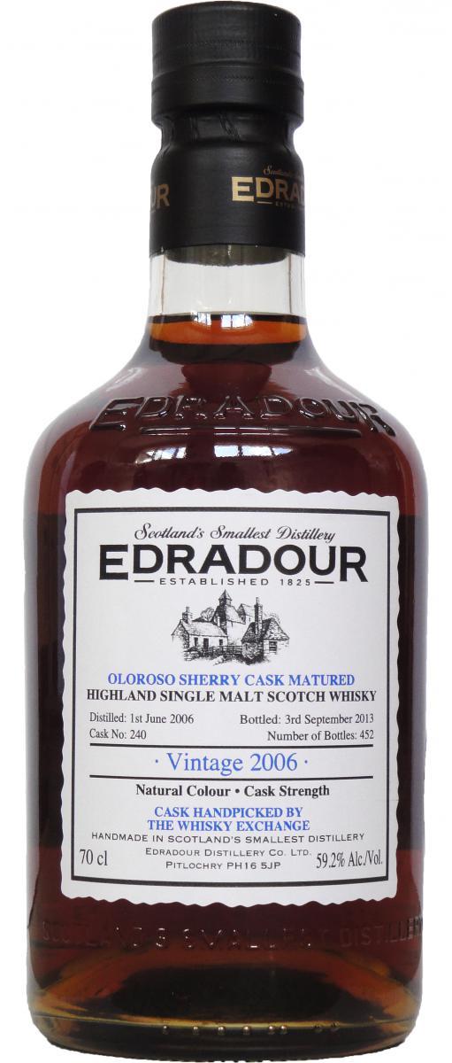 Edradour 2006  Oloroso Sherry Cask Matured