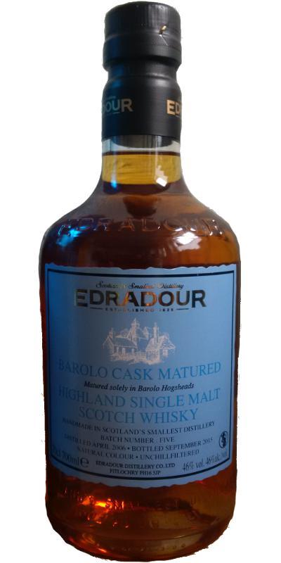Edradour 2006 Barolo  Cask  Batch No. 5