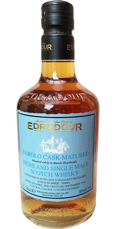 Edradour 2006 Barolo Cask  Batch No. 3