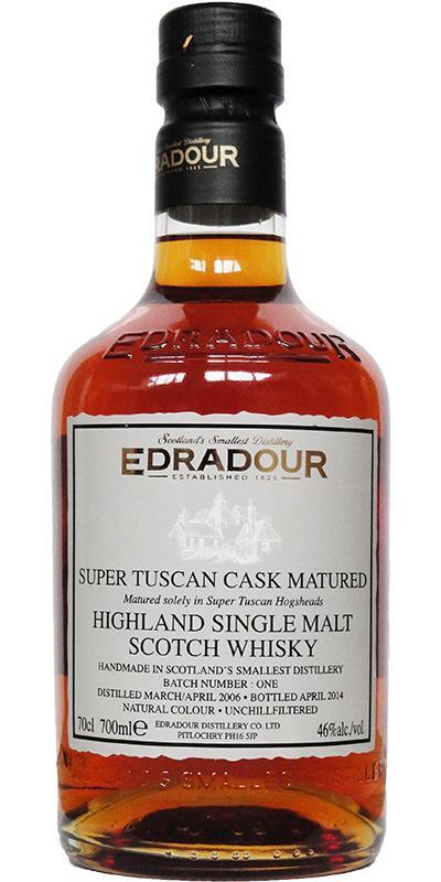 Edradour 2006 Super Tuscan  Batch No. 1