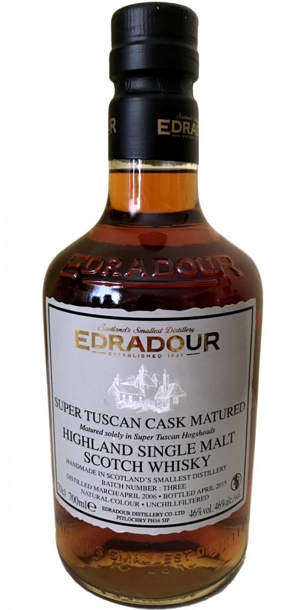 Edradour 2006 Super Tuscan  Batch No. 3