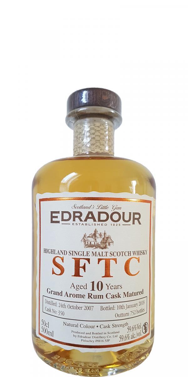 Edradour 2007  SFTC - Grand Arome Rum Cask Matured
