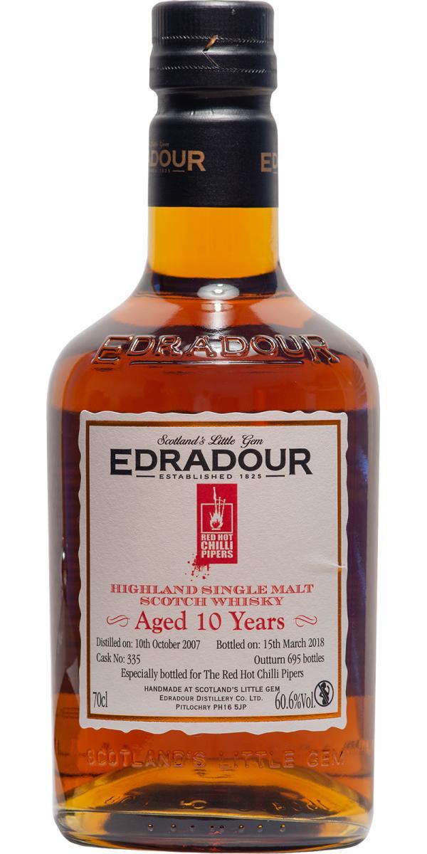 Edradour 2007 Red Hot Chilli Pipers  Oloroso Cask Matured