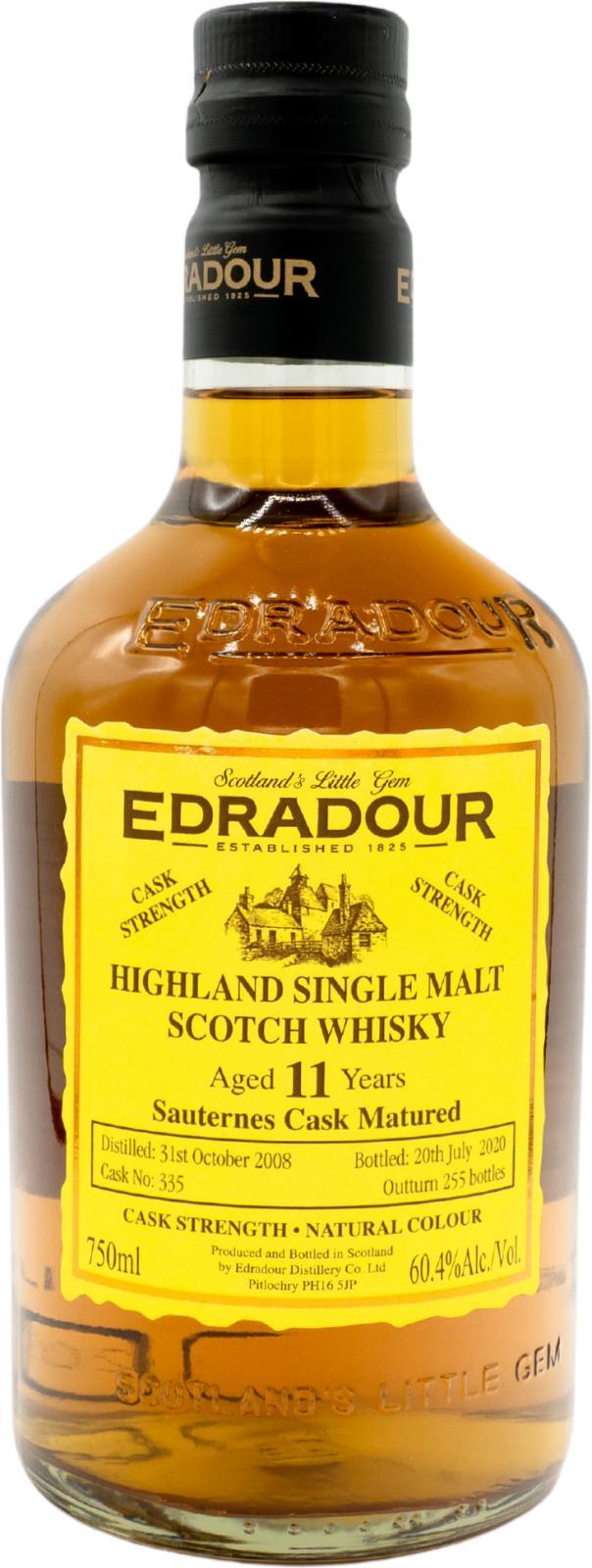 Edradour 2008  Sauternes Cask Matured