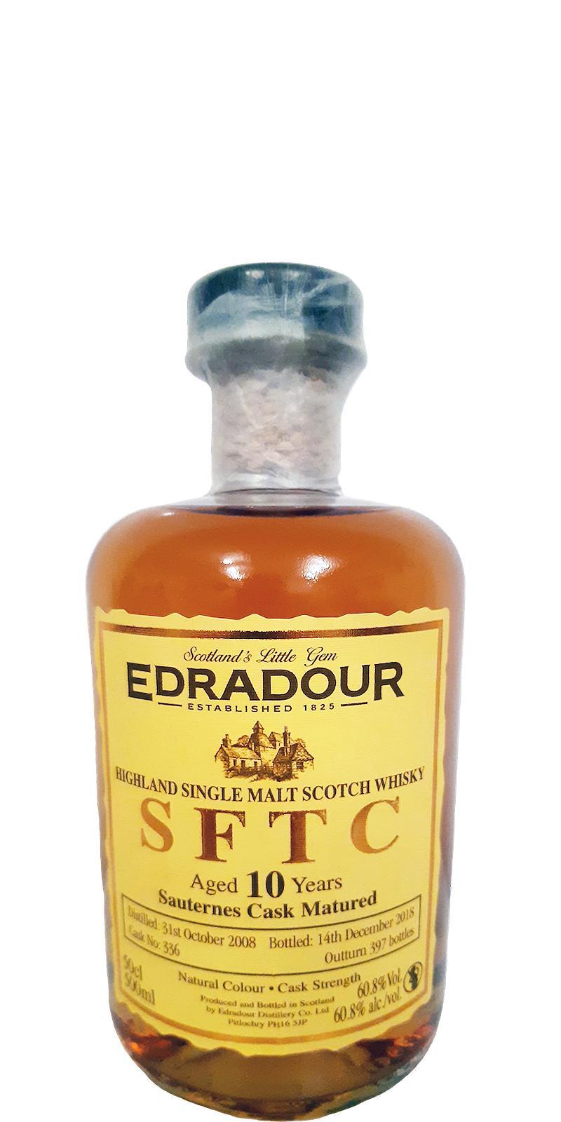 Edradour 2008  SFTC - Sauternes Cask Matured