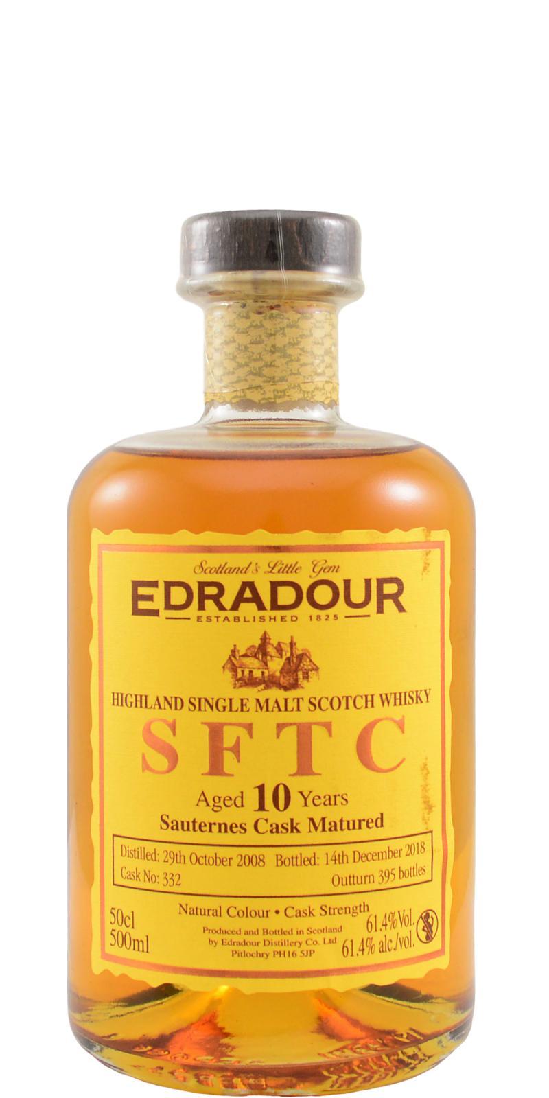 Edradour 2008  SFTC - Sauternes Cask Matured