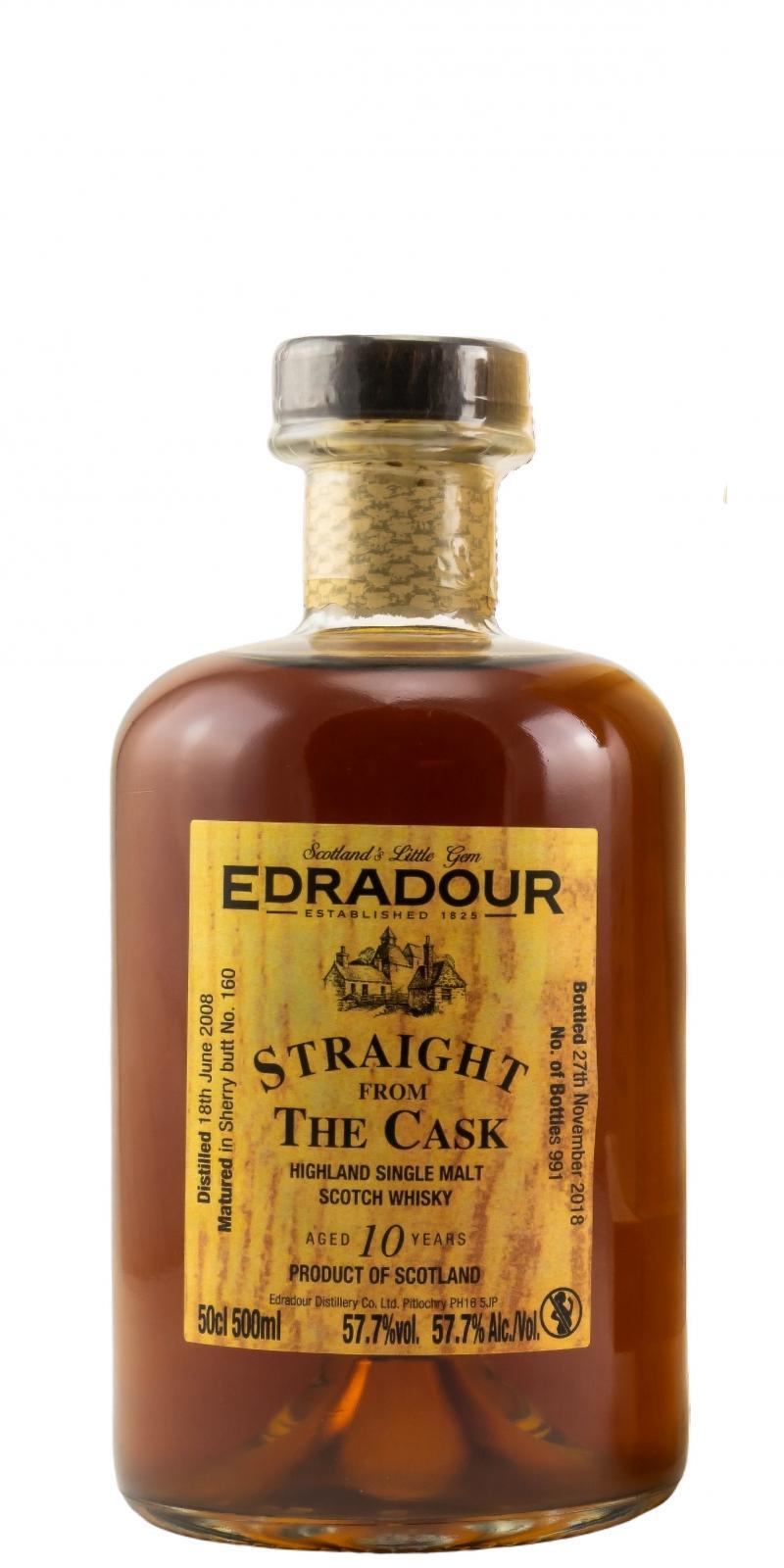 Edradour 2008  Straight From The Cask - Sherry Cask Matured